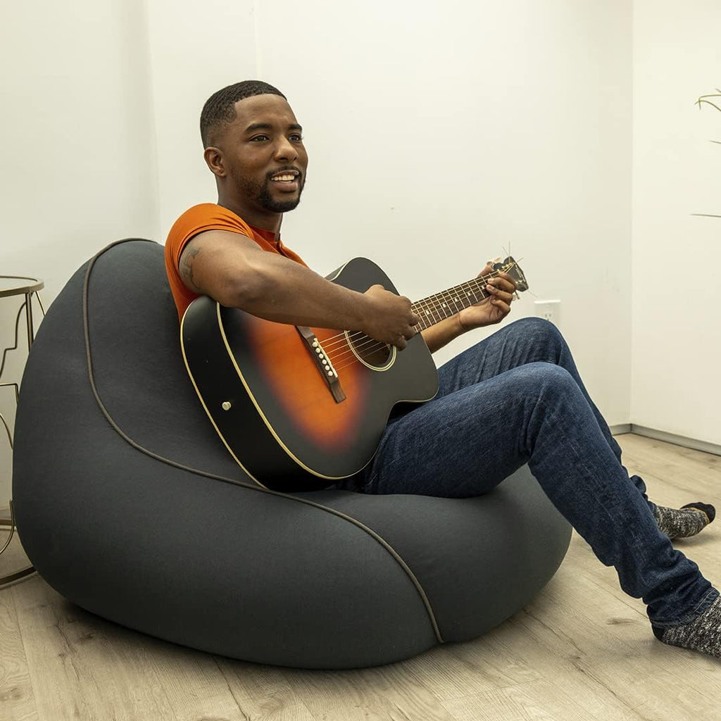 Yogibo Lounger Small Bean Bag Lounge Chair for Adults, Kids and Teens, Soft, Plush, Comfy, Sensory, Gaming Beanbag, Washable Cover, Lavender