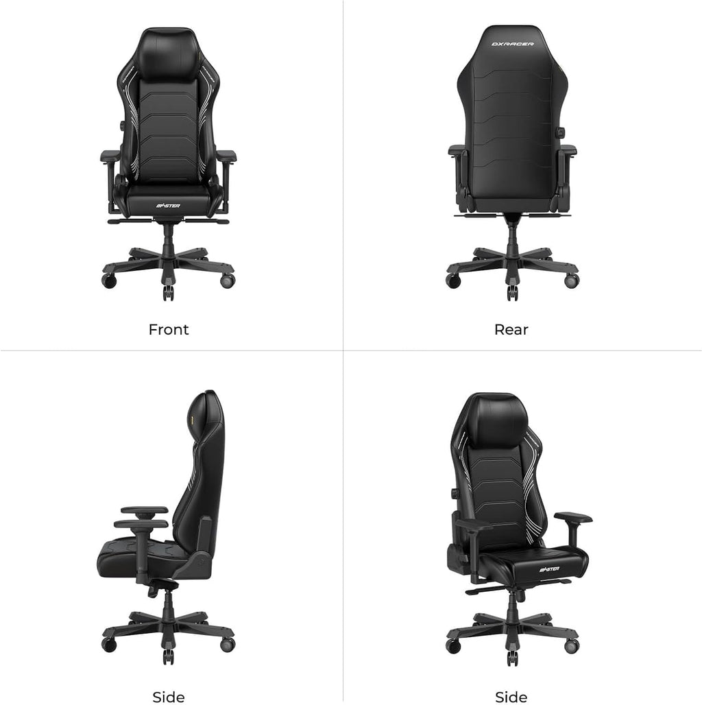 DXRacer Master XL Video Gaming Chairs for Adults, Ergonomic Reclining Computer Gaming Chair, Racing Style Height Adjustable (EPU Leatherette, Black Line)