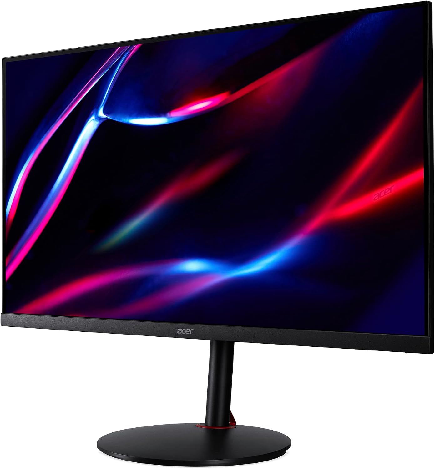 acer Nitro 31.5' WQHD 2560 x 1440 Gaming Monitor | AMD FreeSync Premium | Agile-Splendor IPS | 165Hz | Up to 0.5ms | ZeroFrame Design | Display Port 1.4 & 2 x HDMI 2.0 Ports | XV320QU Lmbmiiphx,Black