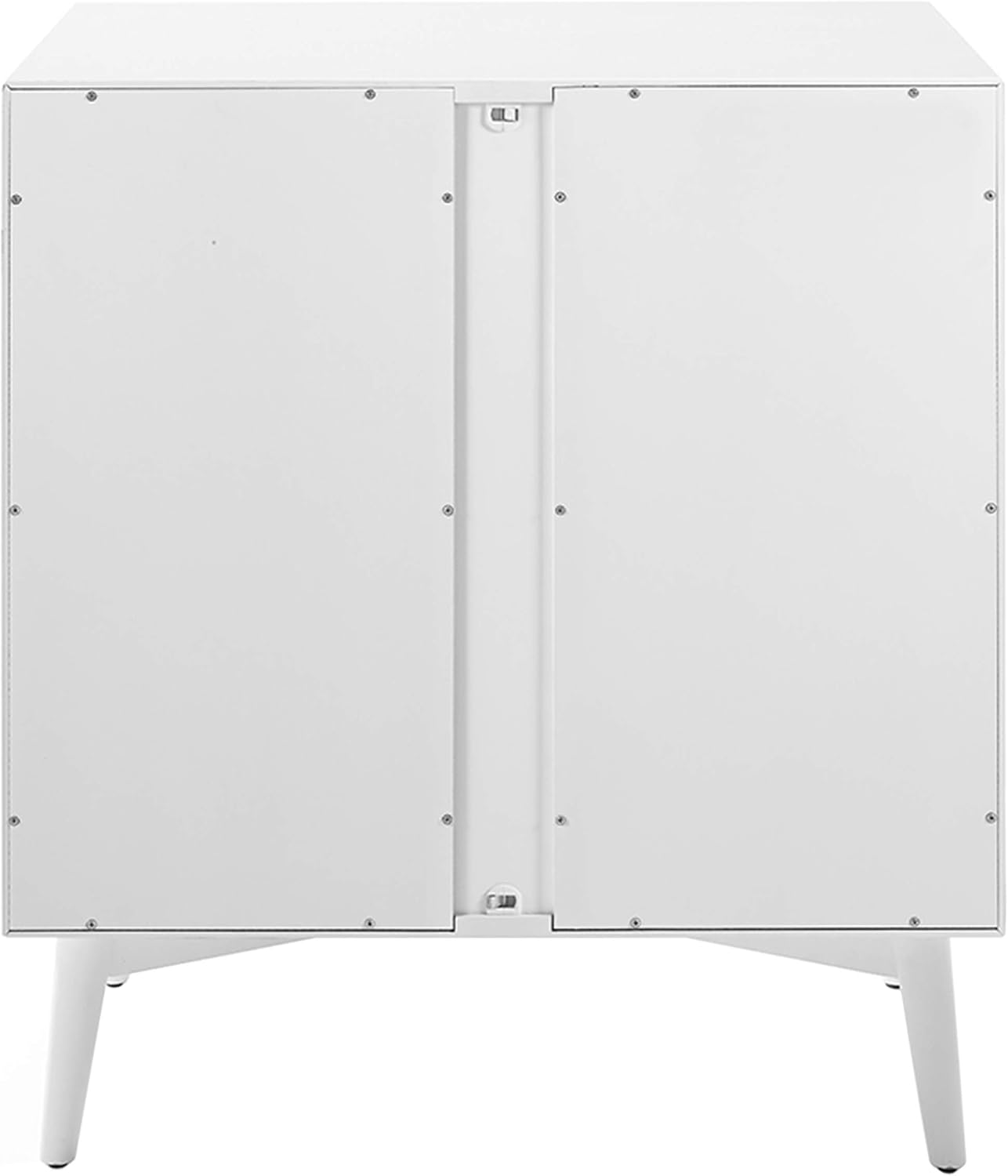 Crosley Furniture Landon Bar Cabinet with Storage Shelves and Wine Rack, White