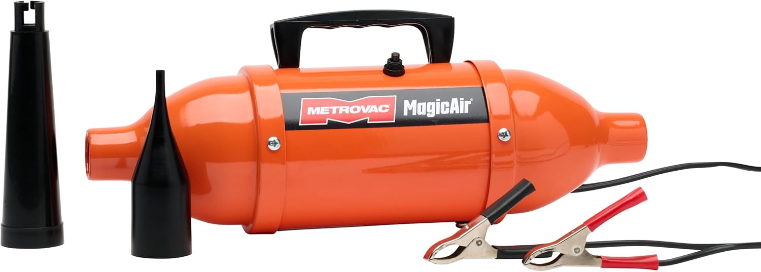 METROVAC Magic Air Electric Air Pump for Inflatables, Portable Inflator Deflator, High Volume