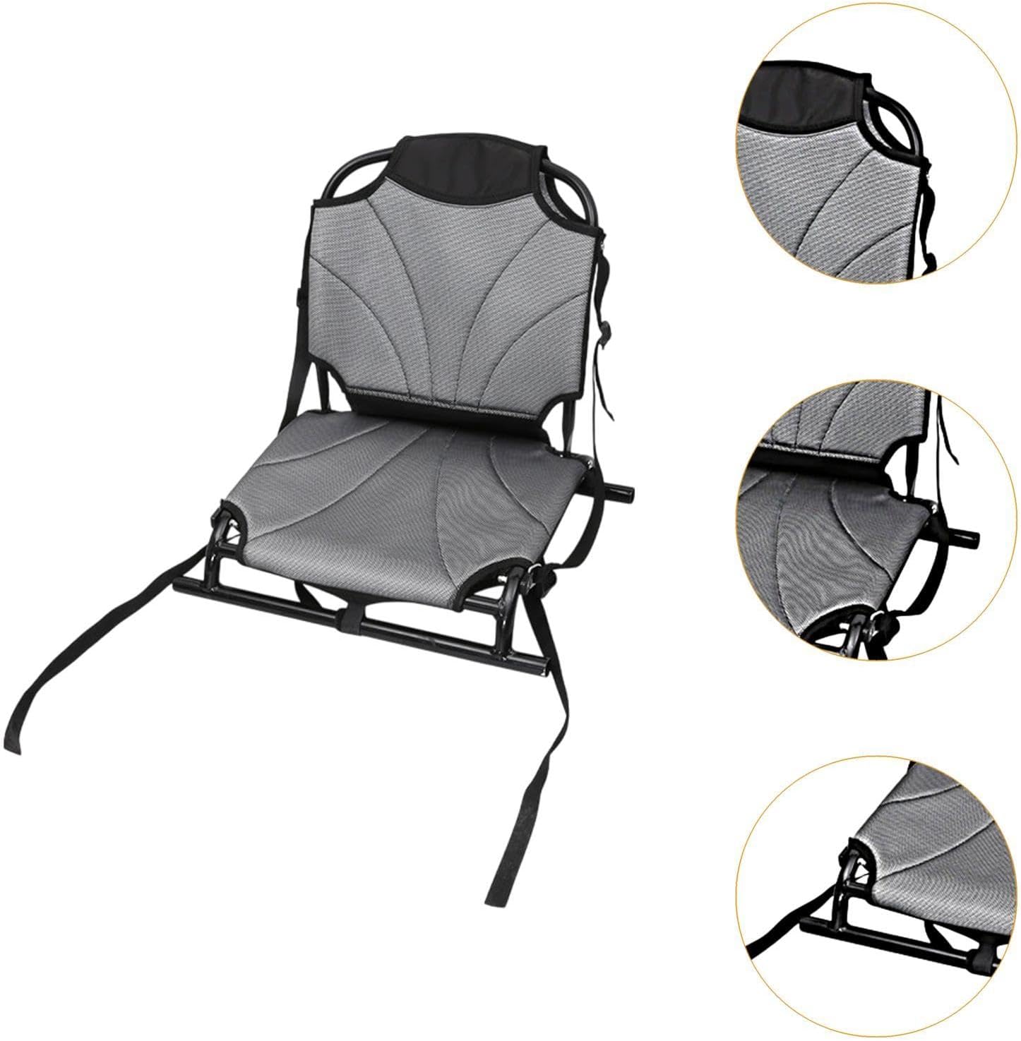 kowaku Folding Kayak Seat Sitting Pad with Back Support Premium Fishing Seat Outdoor Chair for Travel Inflatable Paddle Board
