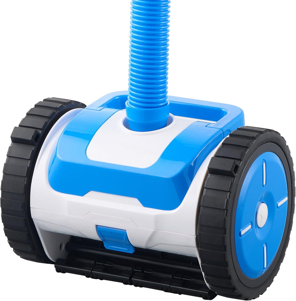 VEVOR Suction Pool Cleaner, Automatic Pool Vacuum Cleaner, Suction Side Automatic Pool Cleaner, Suction Vacuum Pool Sweeper with 2 Wheels, for In-ground Pool and Above-Ground Pool Up to 20 x 40 ft