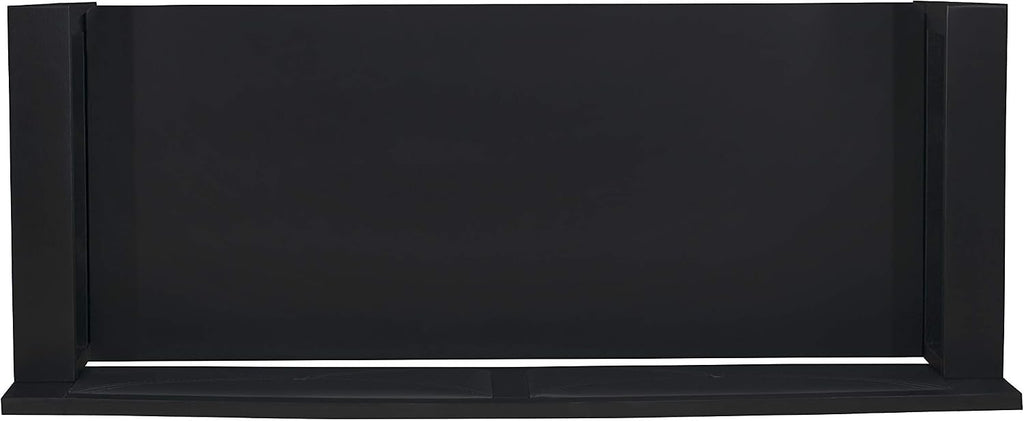 Linon Carlton Padded Bench, 44.5'W x 17'D x 30'H, Black