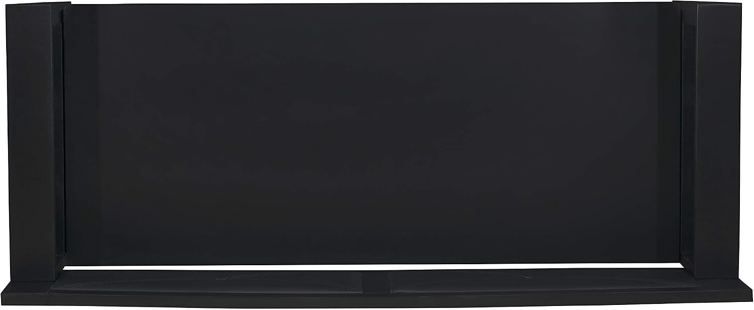 Linon Carlton Padded Bench, 44.5'W x 17'D x 30'H, Black