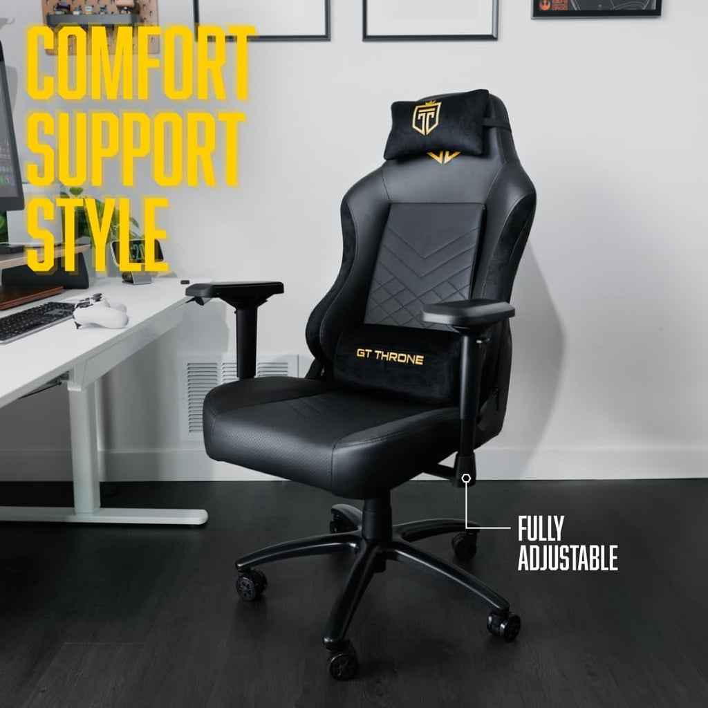 Gaming Chair – Big and Tall Reclining Computer Chair with 3D Armrests, Adjustable Backrest, Ergonomic Support, Holds Up to 300 lbs – Premium Gamer Seat
