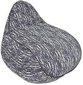Yogibo Luxe Lounger Small Bean Bag Lounge Chair for Adults, Kids and Teens, Soft, Plush, Comfy, Sensory, Gaming Beanbag, Washable Cover, Gray