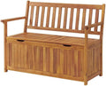Londonderry 47 in. W Acacia Wood Outdoor Storage Bench, Store Blankets, Cushions, 100% Weather Resistant Wood, Perfect for Modern Garden Setting, Outdoor Furniture, Patio Bench, Garden