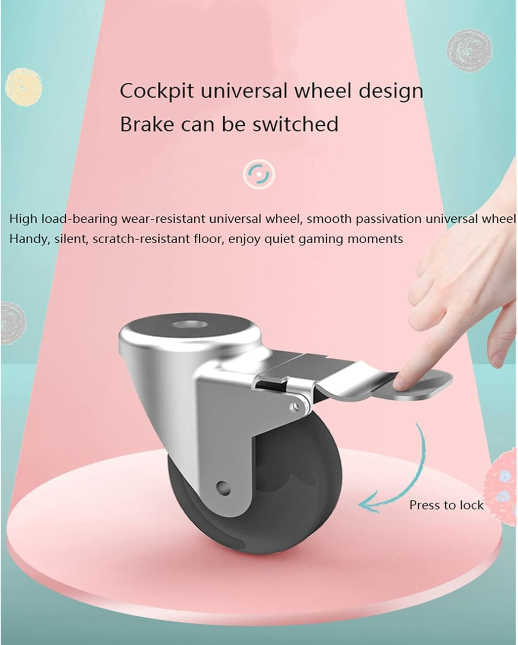 Pink Computer Workstation, Girl's Seat Gaming Cockpit, All-in-One E-Sports Space Capsule Computer Chair/Gaming Chair, Gift for Girls