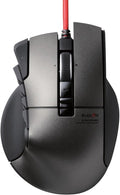 ELECOM Gaming mouse [DUX] Wired 14 button 3500dpi, Supports Hardware macro [Black] M-DUX50BK (Japan Import)