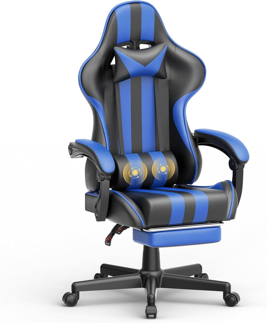 Ferghana Ergonomic Gaming Chair with Footrest, Reclining PC Gamer Chair, Adjustable Video Game Chair r for Adults Teens, Comfortable Computer Office Chair for Gaming Live Streaming Office Desk
