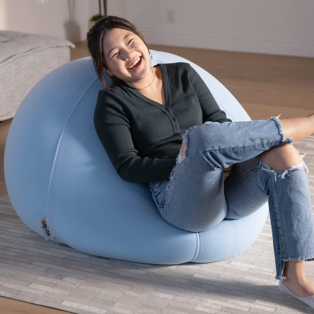 Yogibo Pod X Small Bean Bag Lounger Chair for Adults and Teens with Filling, Soft, Plush, Comfy, Sensory Lounge Beanbag, Washable Cover, Dark Gray