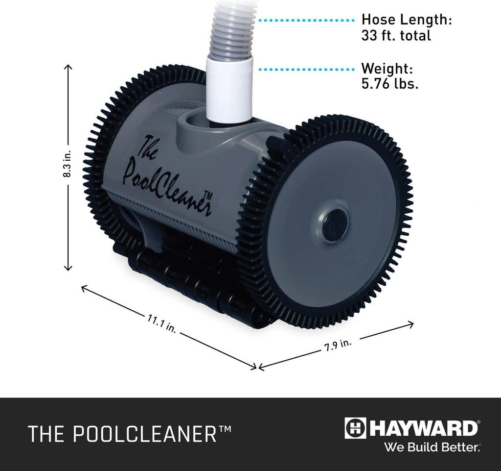 Hayward W3PVS20GST Poolvergnuegen Suction Pool Cleaner for In-Ground Pools up to 16 x 32 ft. (Automatic Pool Vacuum), Gray