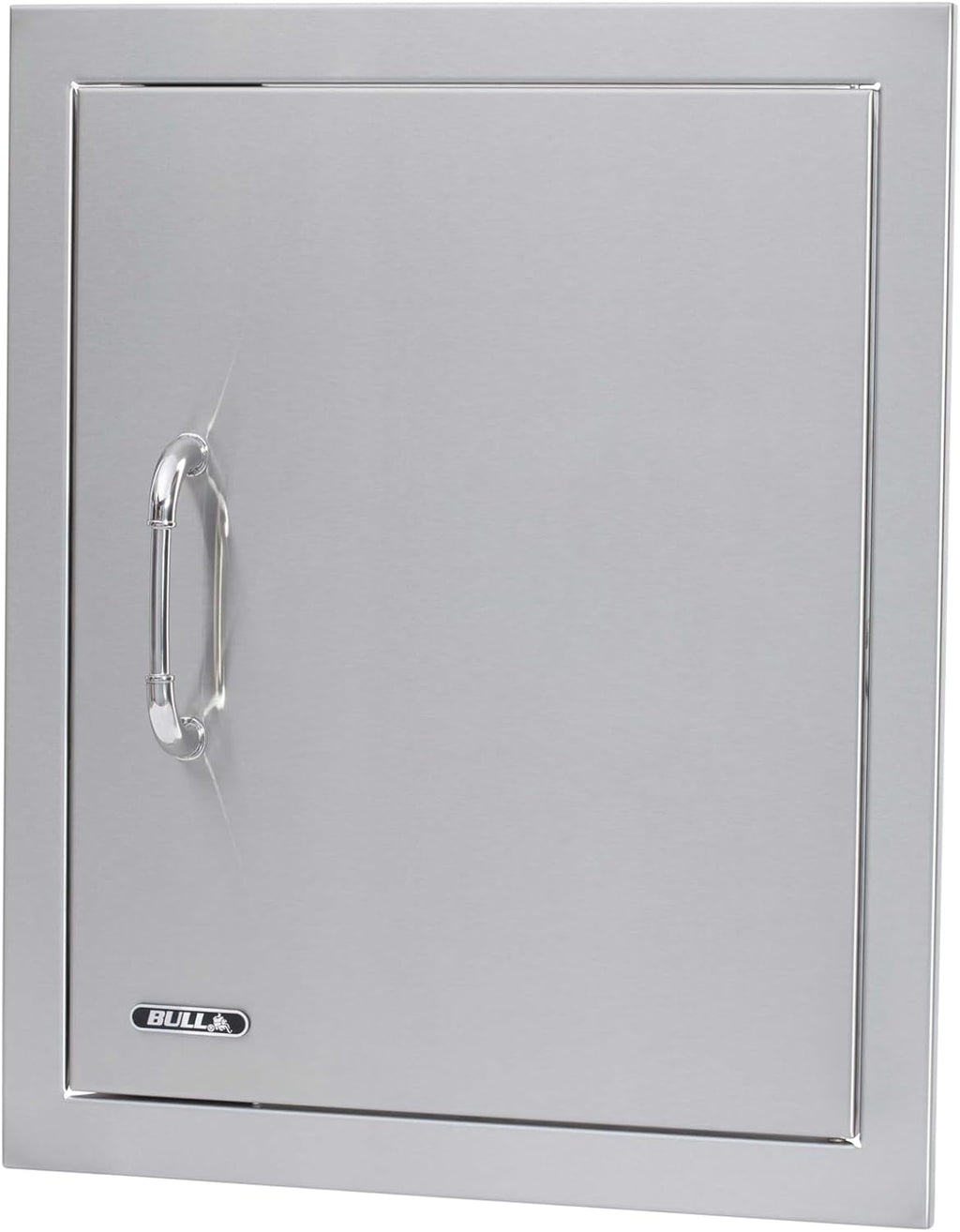 Bull Outdoor Products Premium Components for Outdoor Kitchen BBQ Island Vertical Stainless Steel Access Door with Reveal
