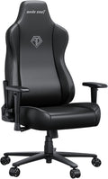 Anda Seat Novis Gaming Chair for Adults - XL Reclining Video Game Chairs, PVC Leather Ergonomic Office Chair, Heavy Duty Back Lumbar Support - Luxury Black Computer Chairs for Home & Work