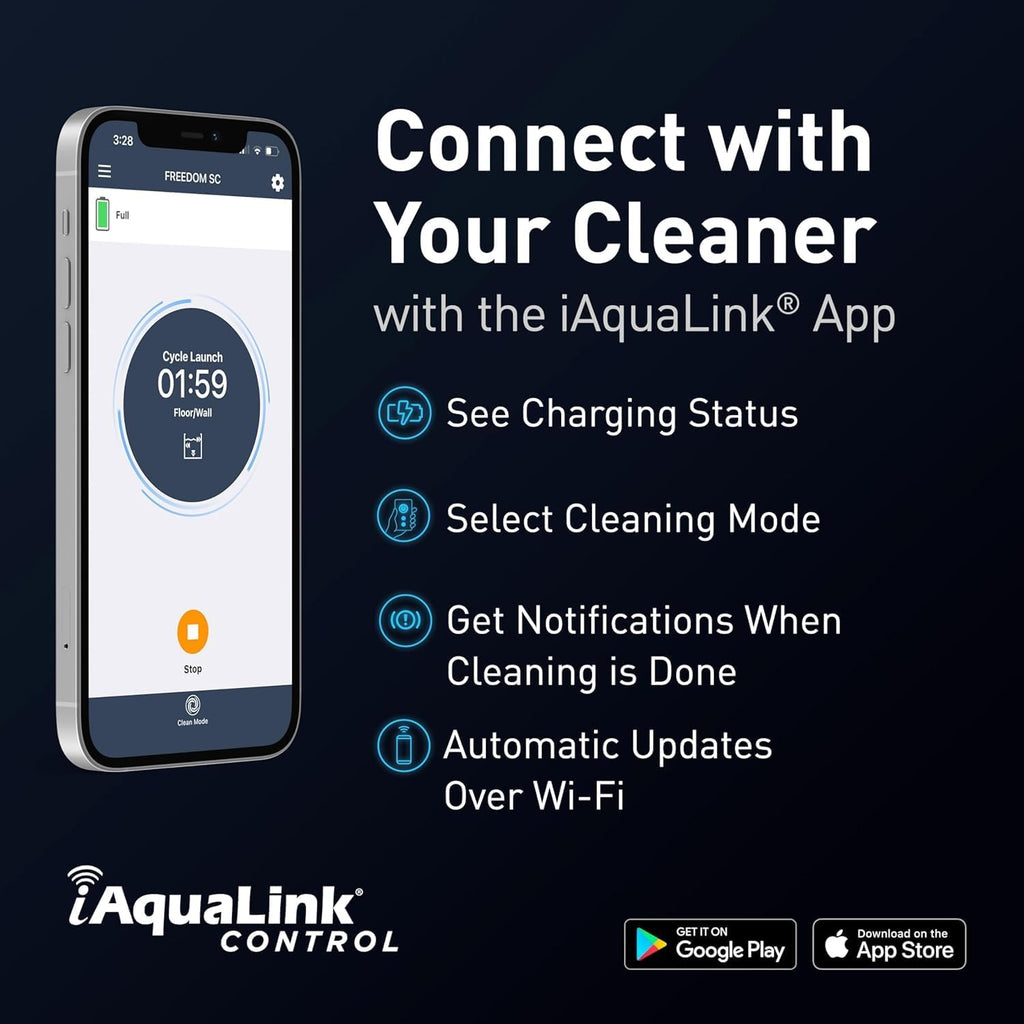 Polaris Freedom SC Cordless Robotic Pool Cleaner, WiFi Enabled, Fast Charging, Dual Modes, Cleans Floor & Walls in 2 Hrs, for In-Ground Pools up to 36ft, w/iAquaLink App & Easy Lift Removal