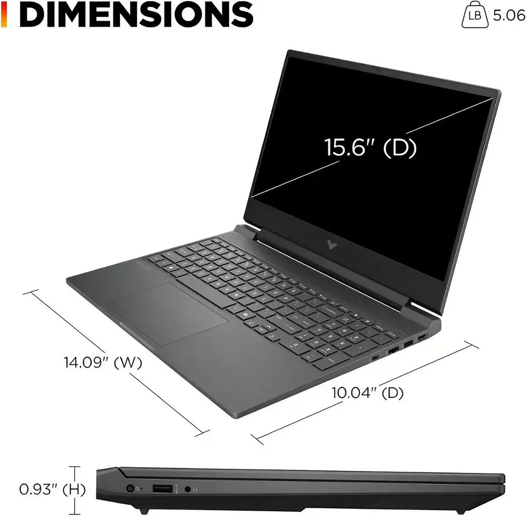 HP Victus Gaming Laptop | 15.6' FHD IPS 144Hz Anti-Glare | Intel 8-Core i5-13420H (>i7-12650H) | 64GB DDR4 2TB SSD | GeForce RTX 4050 6GB | Backlit Type-C WiFi 6 Fast Charge Win11 Pro w/DLCA Accessory