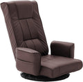 360 Degree Swivel Floor Chairs for Adults, Faux Leather Gaming Floor Chair with Back Support, 14 Angles Adjustable Comfortable Floor Lounge Chair Folding Video Game Chairs Office Bedroom