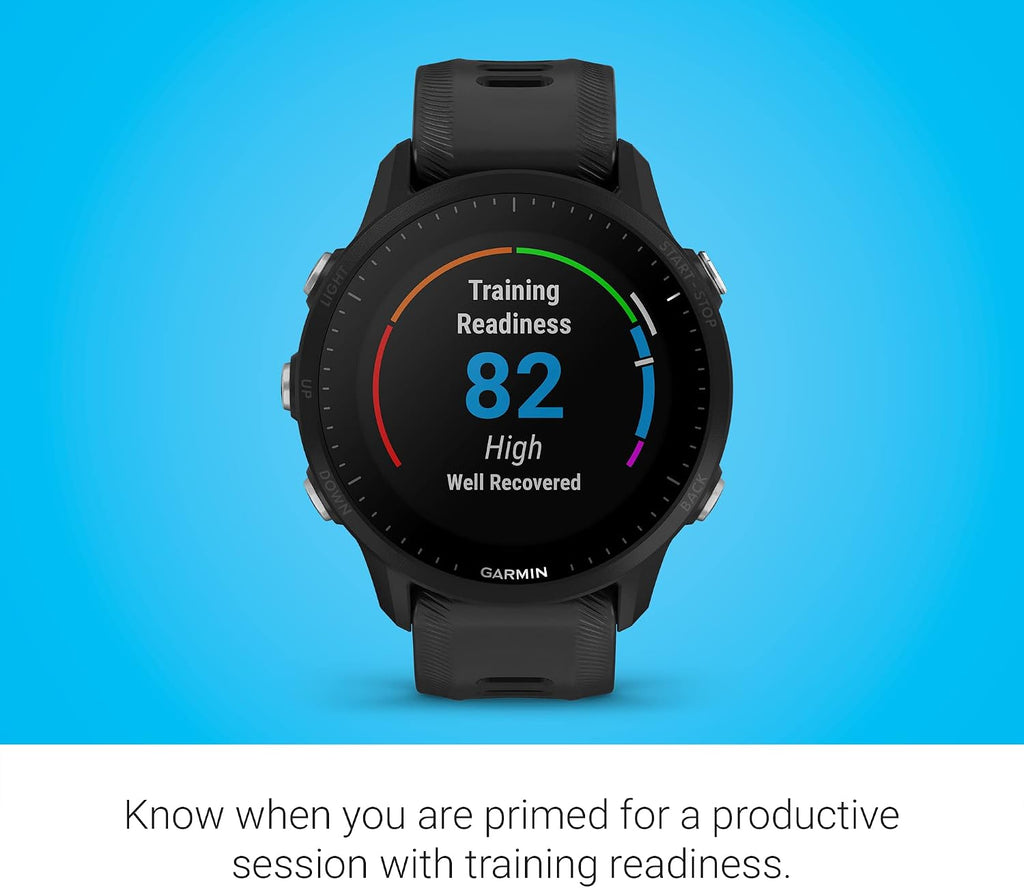 Garmin Forerunner® 955, GPS Running Smartwatch, Tailored to Triathletes, Long-Lasting Battery, Black (Renewed)