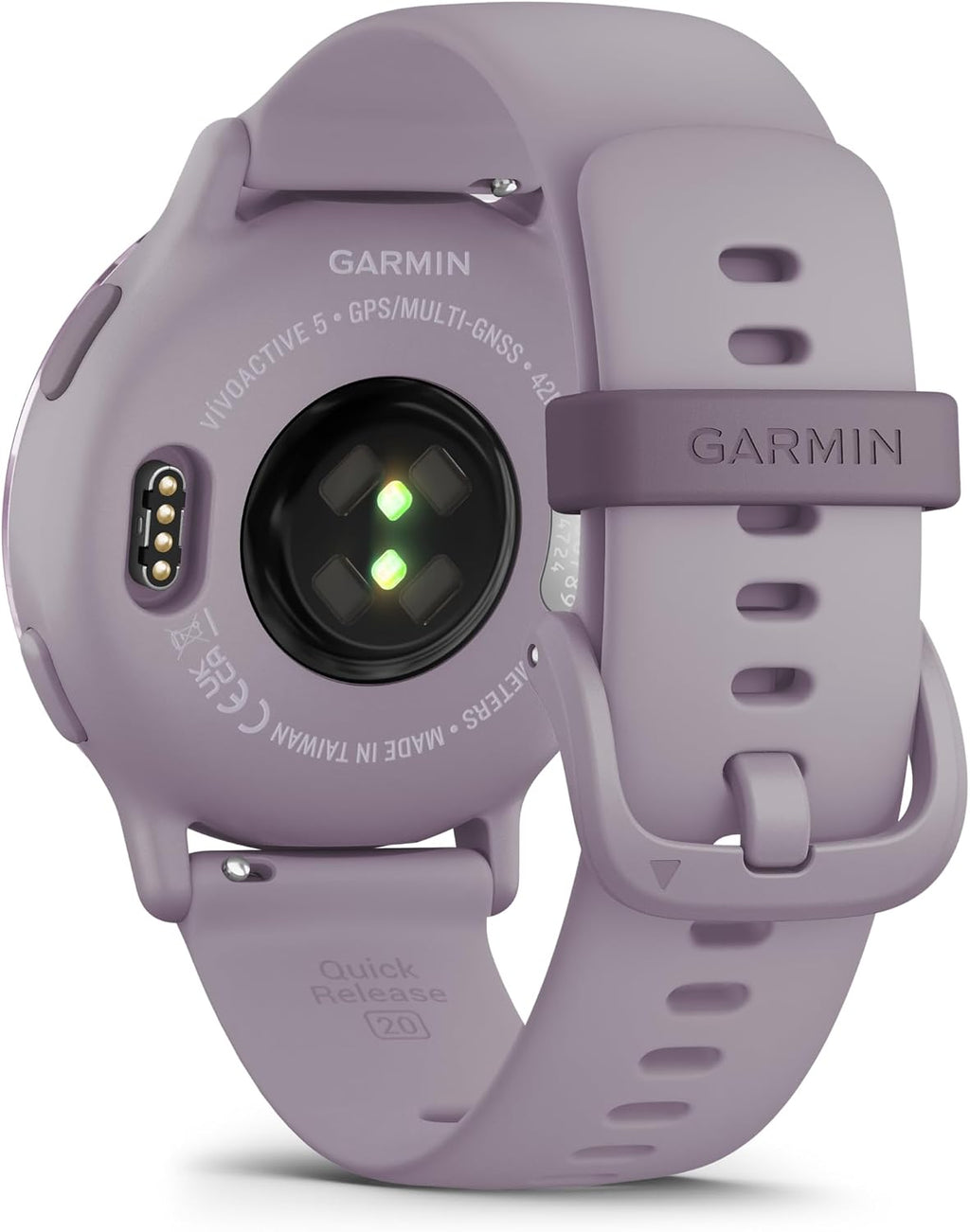 Garmin Vivoactive 5 Fitness Tracker Smart Watch for Women & Men with Metallic Orchid Bezel w/Orchid Case and Silicone Band with 11 Days Battery Life and Bright 1.2' AMOLED Touchscreen Display