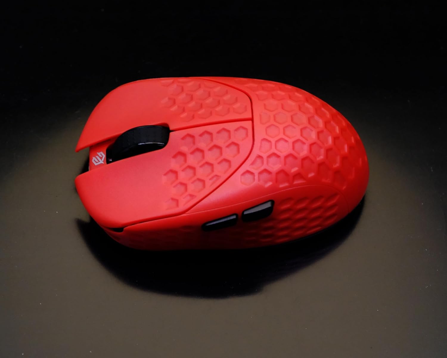 GWolves HTR Lightweight Wireless Fingertip Grip Gaming Mouse,~28Gram,8K-Report,Low Latency,PAW3395 26,000CPI,Nrf52840 CPU,6 Programmable Btns,On-Board Memory,PC/Mac and Laptop (No-Honeycomb, Red)