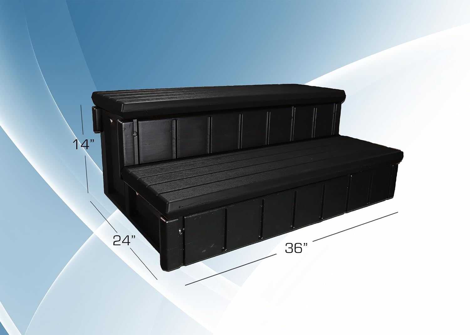 Confer Plastics Storage Step - Black