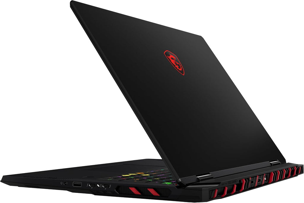 msi Raider 18 HX AI 18' 120Hz UHD+ Gaming Laptop: Intel Core U9-285HX, NVIDIA Geforce RTX 5090, 64GB DDR5, 2TB NVMe SSD, Thunderbolt 5, Wi-Fi 7, Win 11 Pro: Black A2XWJG-069US