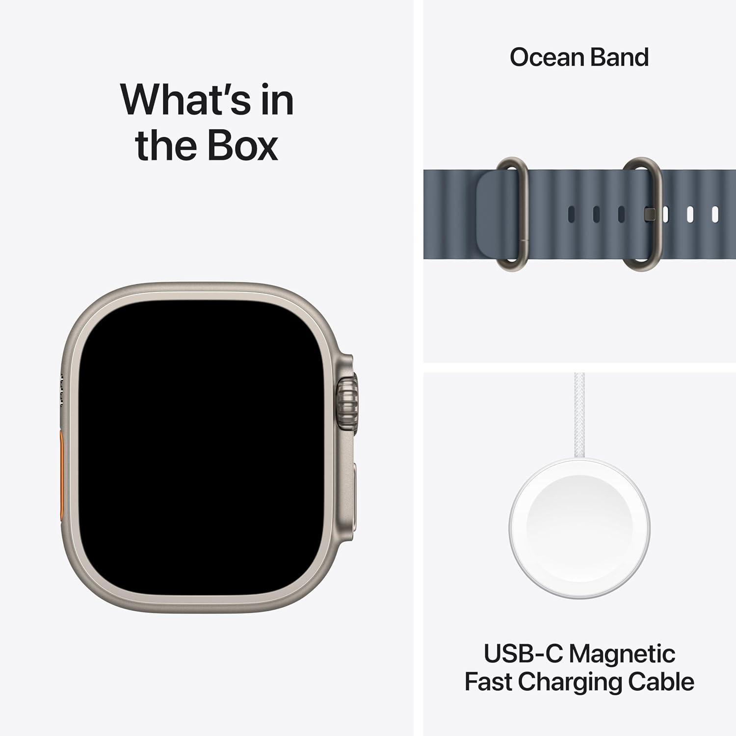 Apple Watch Ultra 3 [GPS + Cellular 49mm] Running & Multisport Smartwatch w/ Rugged Titanium Case w/ Anchor Blue Ocean Band w/ AppleCare+ (2 years)