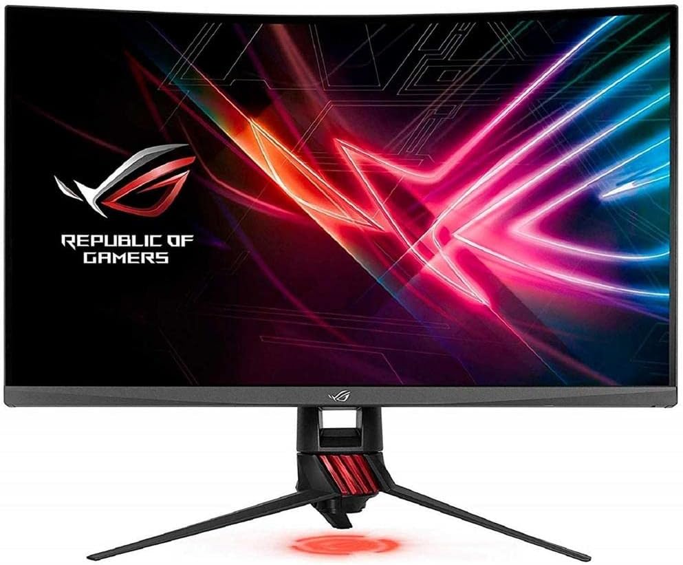 ASUS ROG Strix 31.5' 1440P Curved Gaming Monitor (XG32VQ) - QHD (2560 x 1440), 144Hz, Eye Care, FreeSync/Adaptive Sync, DisplayPort, HDMI, Black