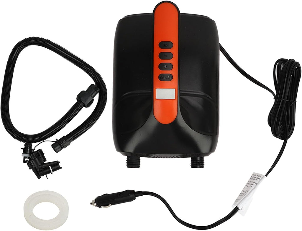 Electric Air Pump Inflator 12V High Pressure 20PSI Digital Display 2 Stage Fast Inflation for Stand Up Paddle Board Inflatable Boats Pool Floats