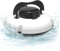 Pool Cleaning Robot Lasts 120 Minutes, Self Parking, Dual Motor, IPX8 Waterproof, Cordless Pool Cleaning Robot with Battery, for above Ground/Inground Shallow Pools up to 100m²