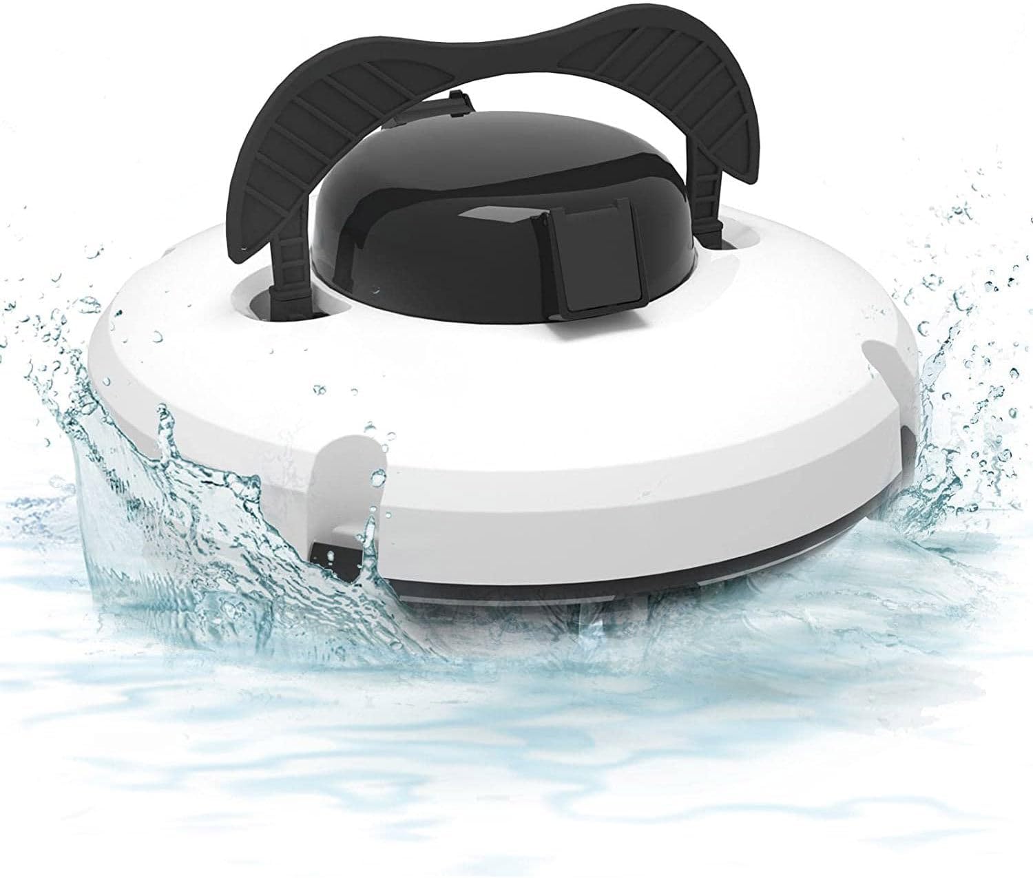 Pool Cleaning Robot Lasts 120 Minutes, Self Parking, Dual Motor, IPX8 Waterproof, Cordless Pool Cleaning Robot with Battery, for above Ground/Inground Shallow Pools up to 100m²