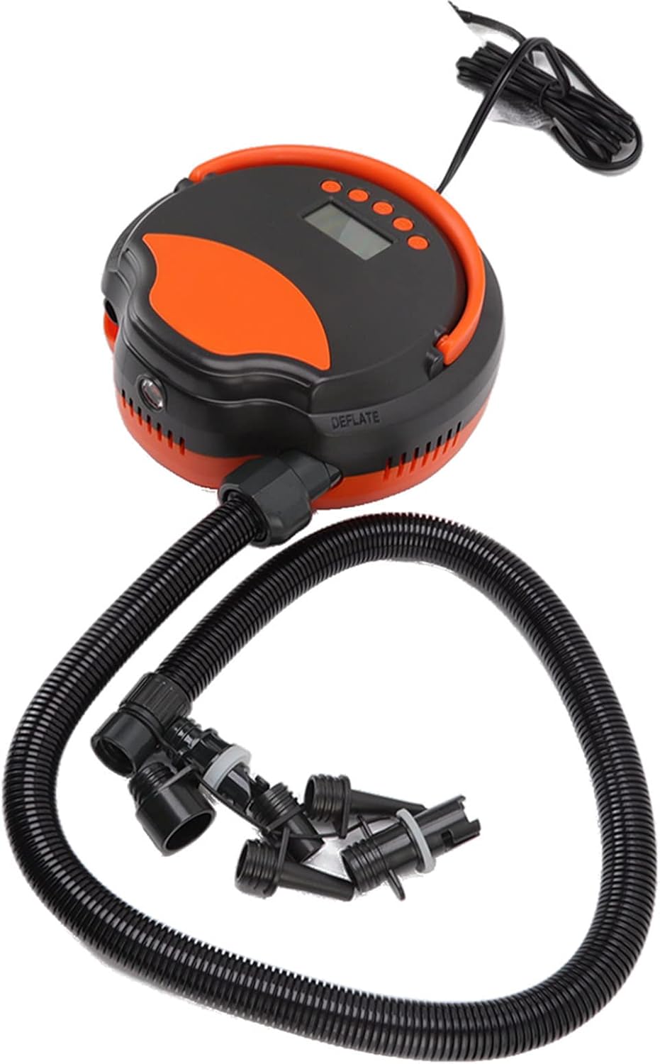 12V Vehicle Electric Air Pump High Pressure Inflatable Pump Electric Inflator for Paddle Board Surfboard Rubber Boat ABS Material 23.7 x 23.7 x 10.3cm