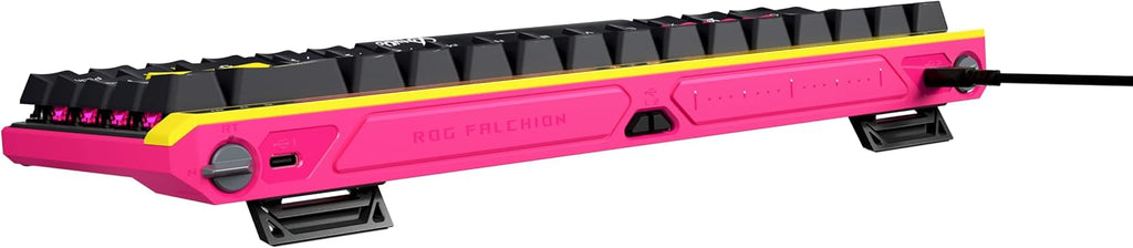 ASUS ROG Falchion Ace HFX Hall Effect Wired Gaming Keyboard – 65% TKL, Dual USB-C, Magnetic Switch, Rapid Trigger, Speed Tap, 8K Hz Polling, Touch Panel, Protective Cover, PBT Keycaps – ZywOo Edition
