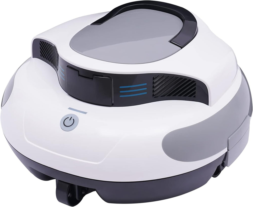 Automatic Cordless Pool Vacuum, Dual-Drive Smart Robotic Pool Cleaner for Inground & Above Ground Pools up to 807Sq.Ft, Self-Parking, IPX8 Waterproof, Strong Suction, Lasts 75Mins