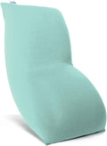 Yogibo Short Bean Bag Lounger Chair for Adults, Kids and Teens with Filling, Soft, Plush, Comfy, Sensory Lounge Beanbag Loveseat, Washable Cover, Mint