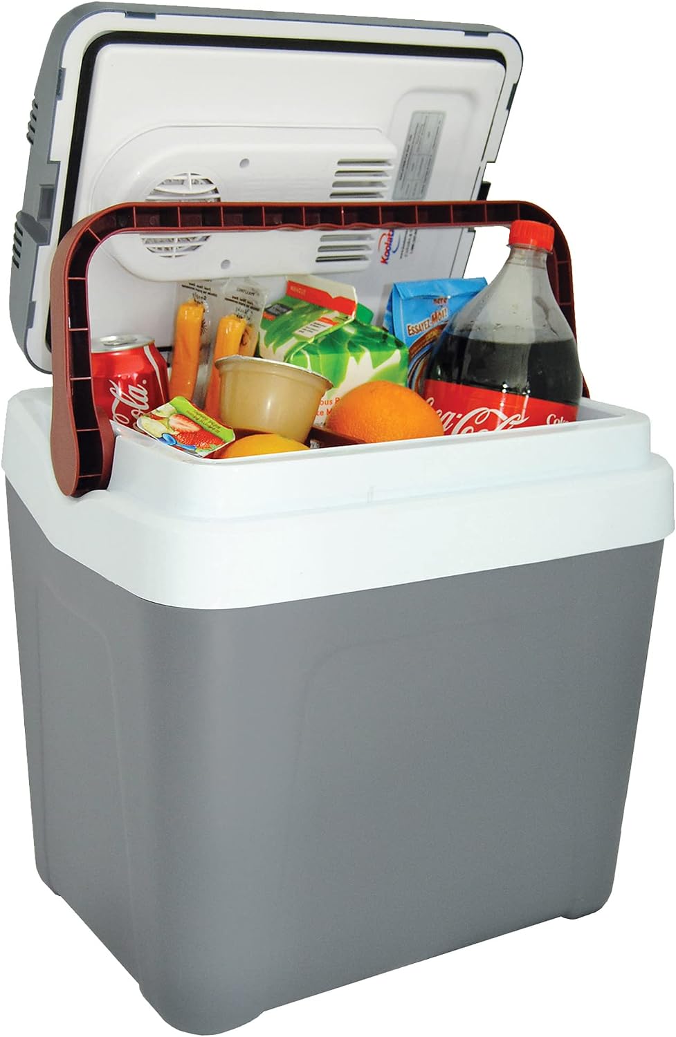 Koolatron 12V Iceless Cooler & Warmer – Portable 26 qt Electric Cooler/Nevera Portátil Eléctrica for Car Truck Camper Boat Hard Sided Mini Fridge for Camping Picnic Travel Lunch Food Drinks Office