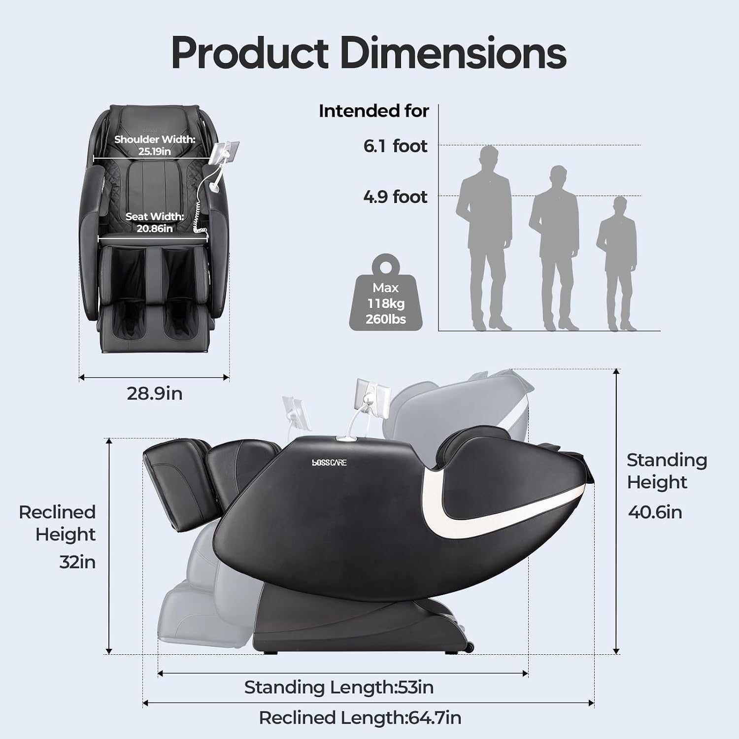 2026 Massage Chair Full Body, AI APP Control Shiatsu Zero Gravity Massage Chair with Foot Roller, Back Calf Heated, Bluetooth Speaker, Relaxing Massaging Recliner for Friend Family