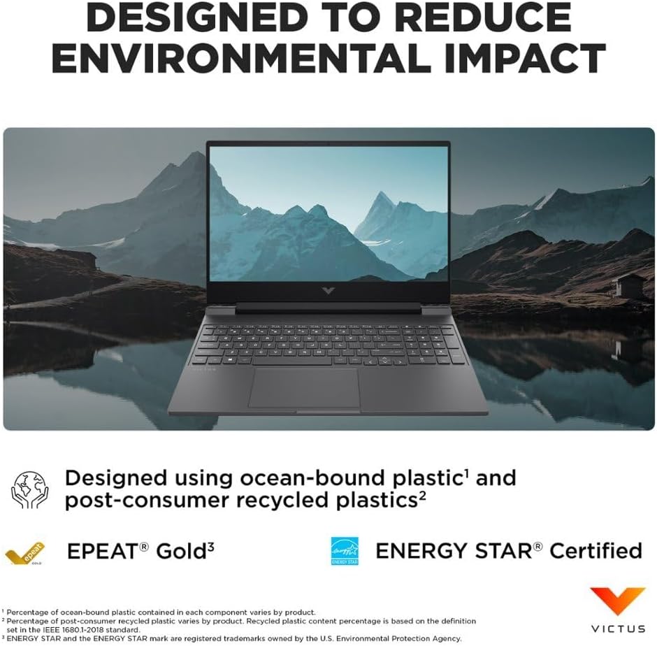 HP Victus 15.6' 144Hz FHD Gaming Laptop,AMD Ryzen 5 7535HS,64GB DDR5 RAM,2TB SSD,AMD Radeon RX 6550M,Beats RTX 2050,Backlit Keyboard,Windows11 Pro, Mica Silver