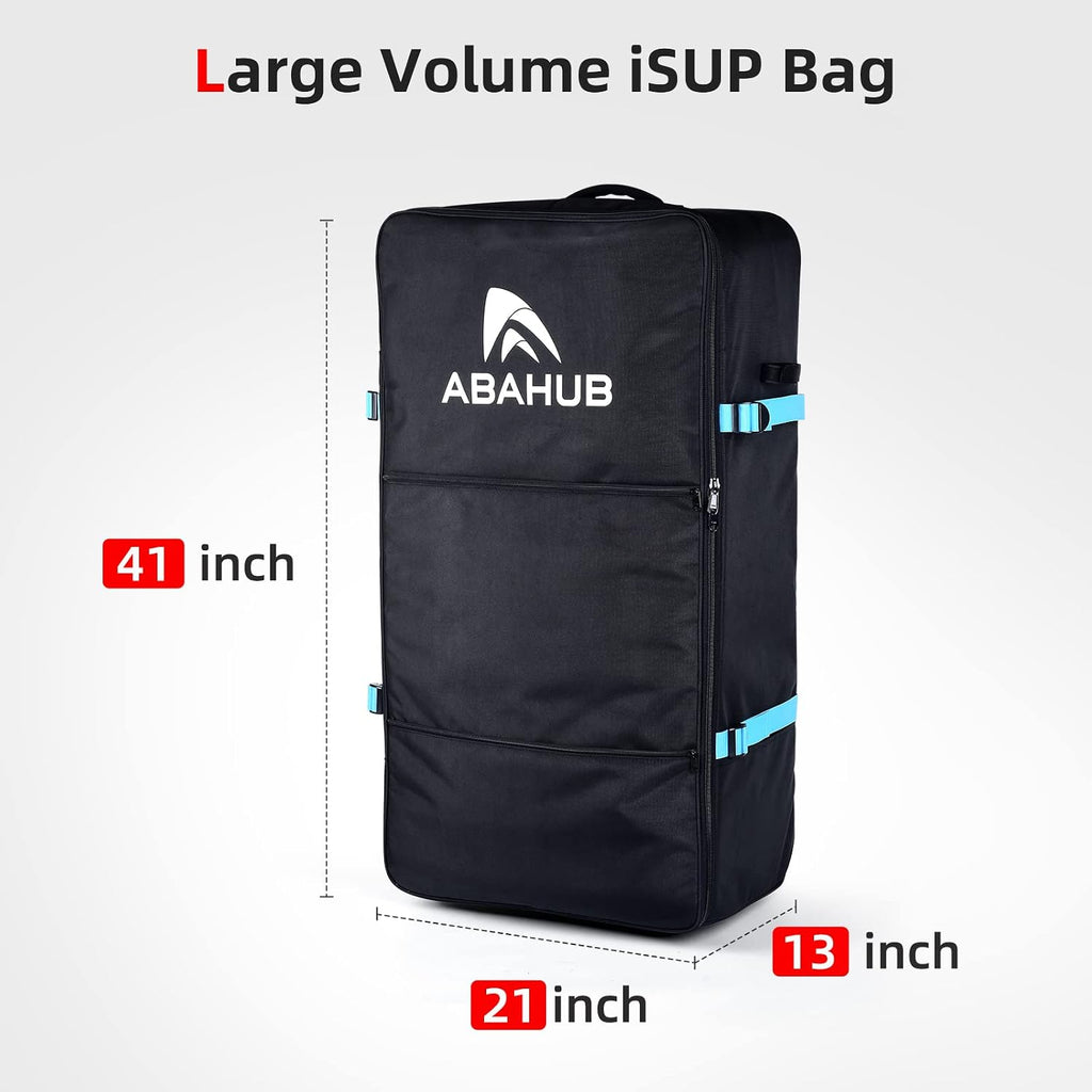 Abahub Premium iSUP Bag, Travel Carrying Backpack for Inflatable Stand Up Paddleboards, Paddle Board Accessories, Fits up to 12' ISUP