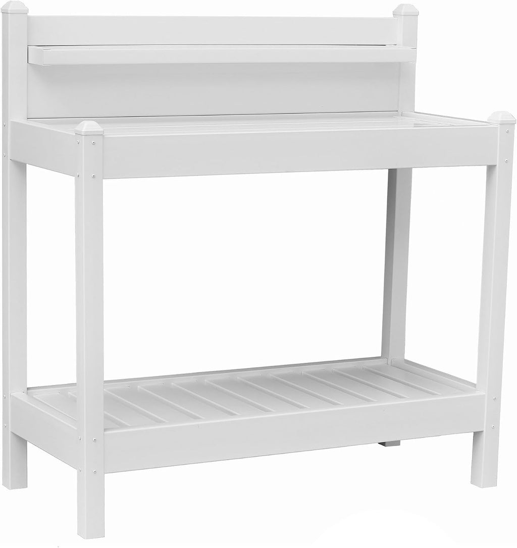 Dura-Trel 11203 Greenfield Potting Bench, White, 49'H