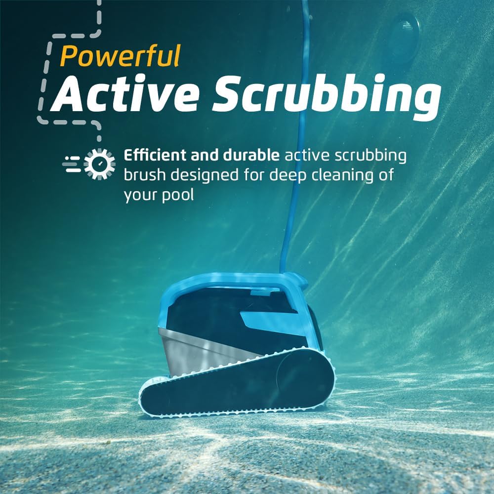 Dolphin (Upgraded 2026) Nautilus Titan Wi-Fi Automatic Robotic Pool Vacuum Cleaner Waterline Scrubbing, Multi-Layer Filtration, Ideal for Inground Pool up to 50 FT in Length