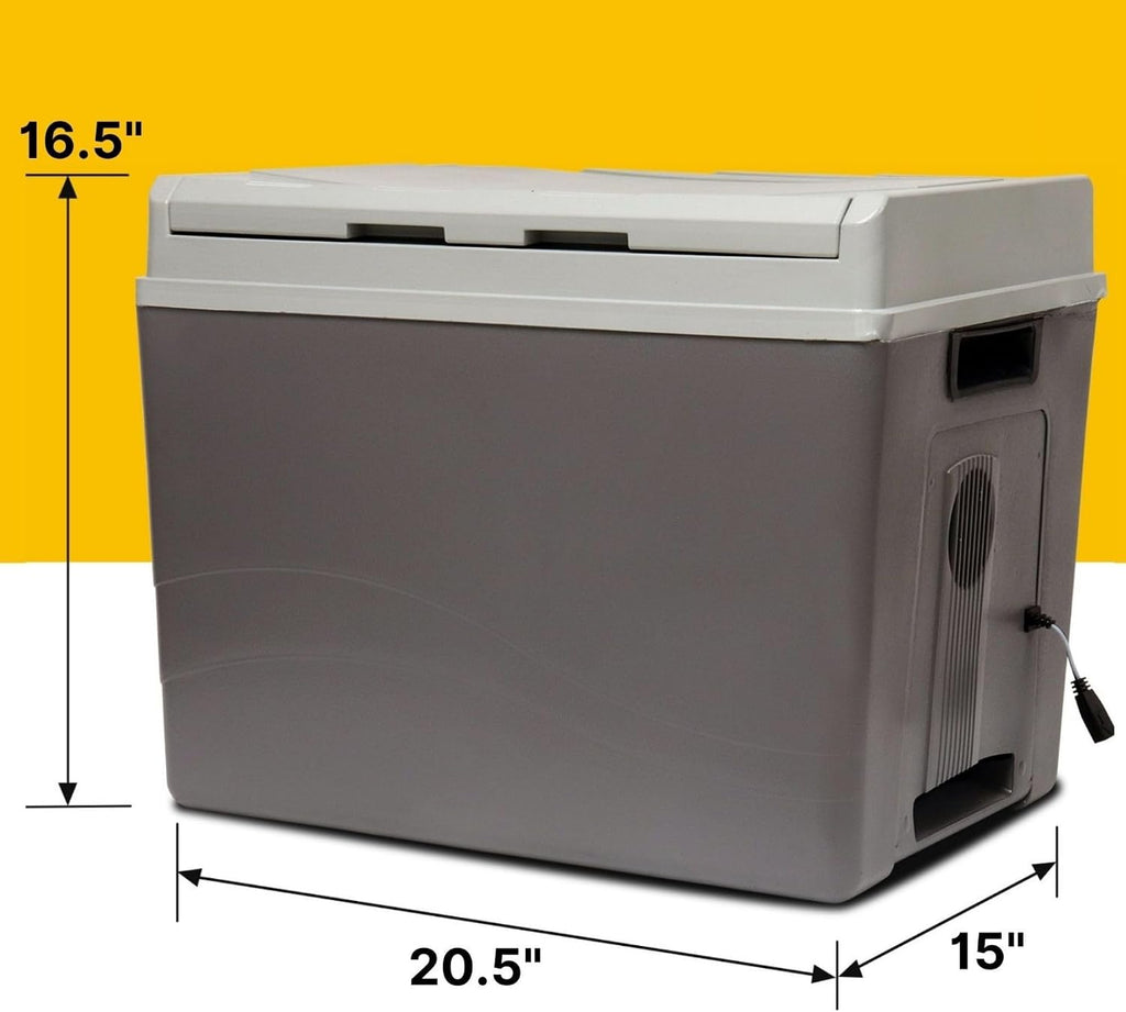 Koolatron 12V Iceless Cooler & Warmer – Portable Electric Cooler/Nevera Portátil Eléctrica for Car Truck Camper Boat, Hard Sided Mini Fridge for Camping Picnic Travel Lunch Food Drinks Office 40 qt