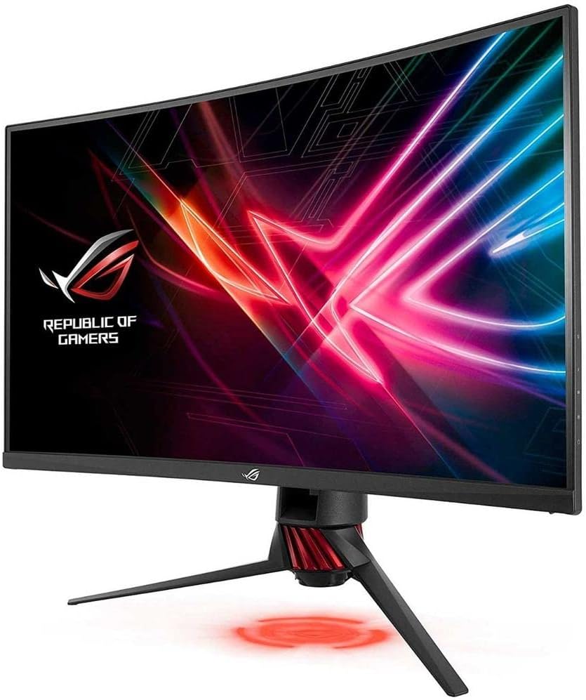ASUS ROG Strix 31.5' 1440P Curved Gaming Monitor (XG32VQ) - QHD (2560 x 1440), 144Hz, Eye Care, FreeSync/Adaptive Sync, DisplayPort, HDMI, Black