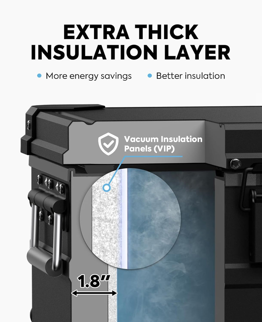 ICECO APL20 Portable Refrigerator, 21 Qts 12 Volt Fridge Freezer, Aluminum Car Fridge with SECOP Nano Compressor, Electric Cooler Powered by AC/DC or Solar, -4℉~68℉, Refrigerator for Vehicles, RV