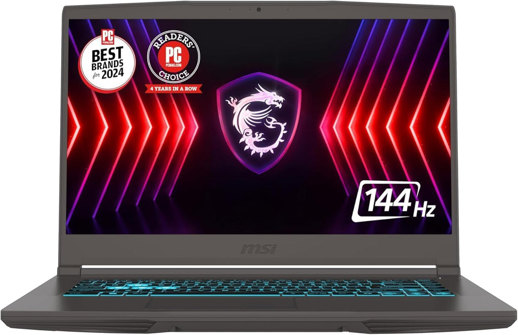 msi Thin 15 Gaming Laptop 15.6' FHD IPS 144Hz Intel Octa-core i5-13420H (> i7-11800H) 16GB RAM 512GB SSD GeForce RTX 4050 Backlit Type-C Win11 ICP Hub