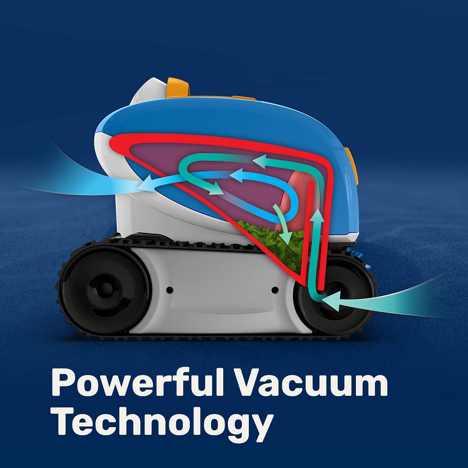 Aqua Products SOLAG Sol AG Robotic Pool Cleaner, Automatic Vacuum for Above Ground Pools up to 30ft, 40ft Cable Length, Floor & Cove Cleaning w/ Strong Suction & Easy to Clean Debris Basket