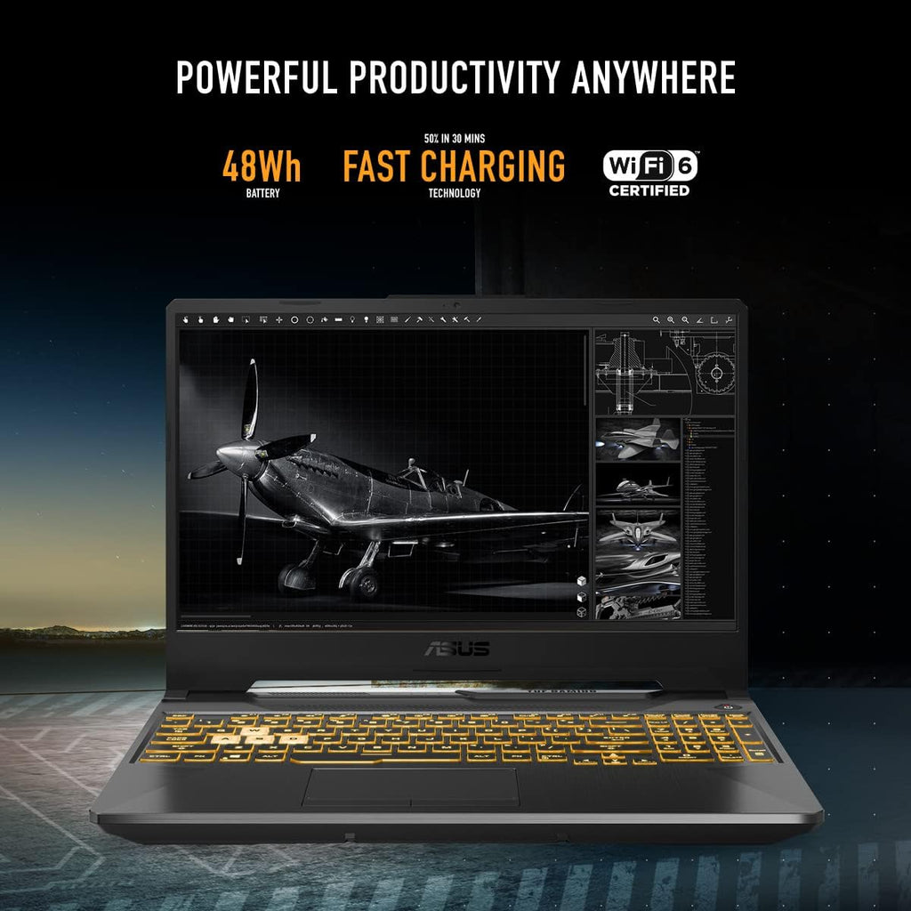 ASUS (2023) TUF Gaming F15 Gaming Laptop, 15.6' 144Hz FHD Display, Intel Core i5-11400H Processor, GeForce RTX 2050, 8GB DDR4 RAM, 512GB PCIe SSD Gen 3, Wi-Fi 6, Windows 11, FX506HF-ES51