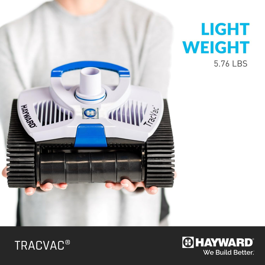 Hayward TracVac Pool Vacuum for Inground Pools Suction Pool Cleaner (Easy Install, No Batteries Needed with 38.83 Ft Hose and Install Kit)