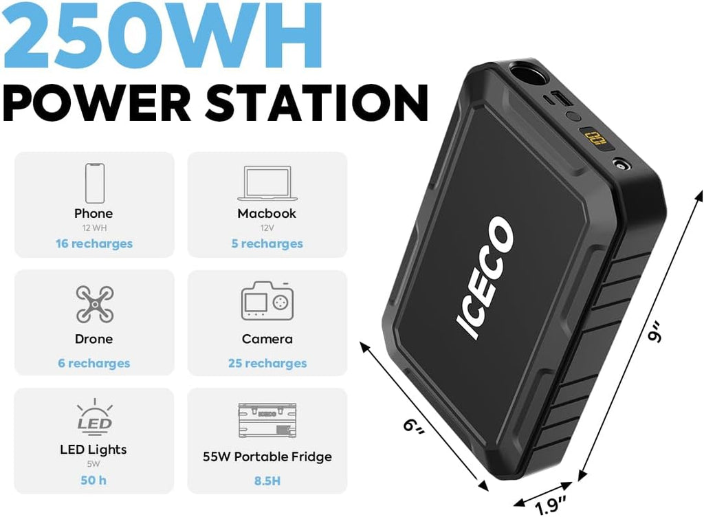 ICECO APL35 Portable Refrigerator Freezer, Dual Zone Car Fridge Equipped SECOP Nano Compressor, Aluminum 12V Portable Fridge Freezer, -4℉~68℉,12/24V DC, 37 Quart (APL35+Battery)